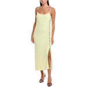 Proenza Schouler White Label Womens Astrid Slip Dress, Yellow